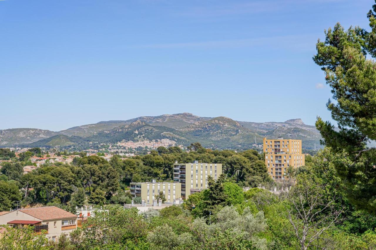 Park & Suites -Wifi-Netflix-Vue Marseille Kültér fotó