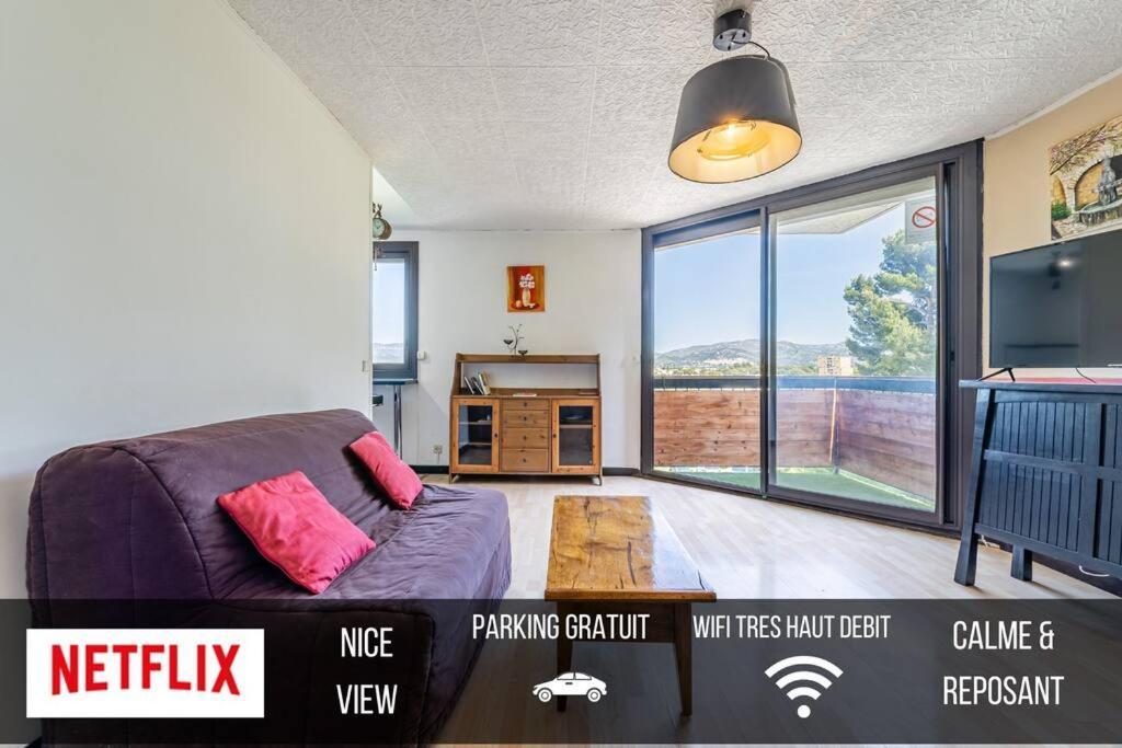 Park & Suites -Wifi-Netflix-Vue Marseille Kültér fotó